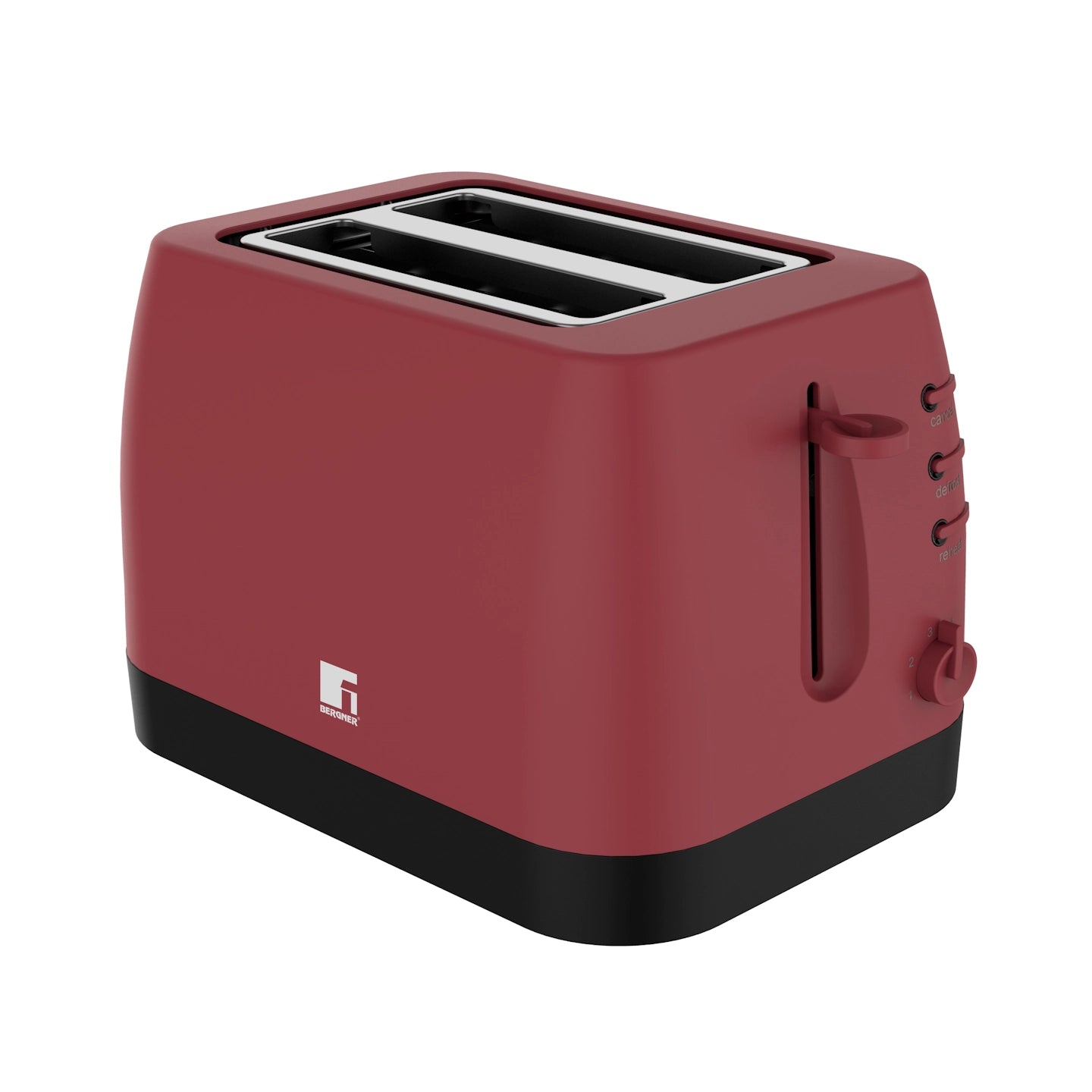 Tostadora 2 Rebanadas 870W - 6 niveles de tostado - Maroon - Bergner